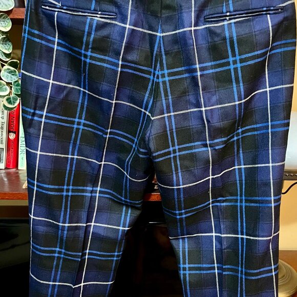 Versace Authentic Men's Trousers Lattice Plaid, Business/Smart Casual US 44 - Picture 4 of 7